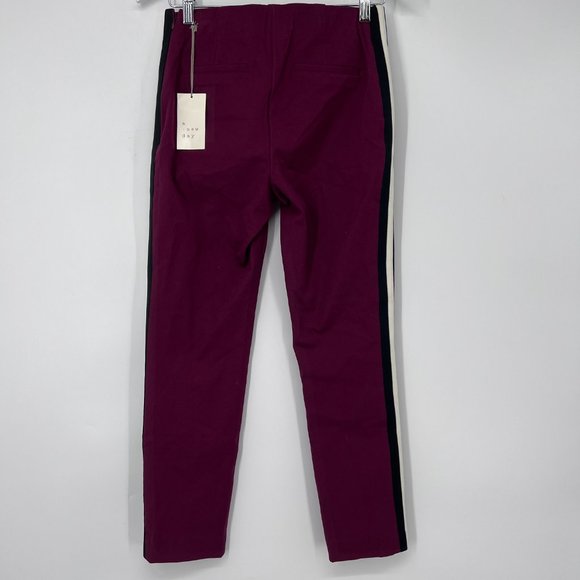 A New Day Women's High-Rise Slim Fit Bi-Stretch Ankle Pants Purple Size 4 NWT - Picture 3 of 7